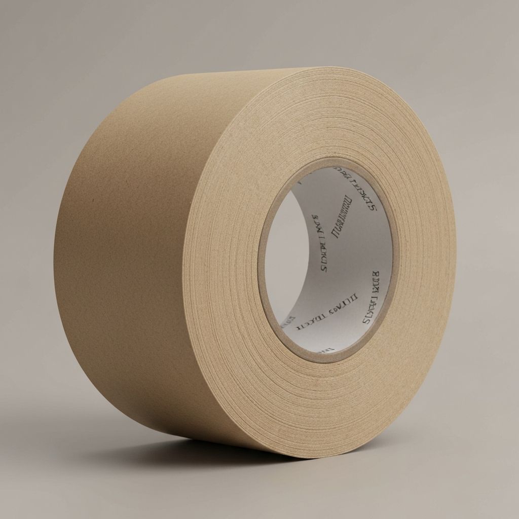 Rolle Kraft-Klebeband in breiter Ausführung mit erkennbarem Textil-Fasergeflecht